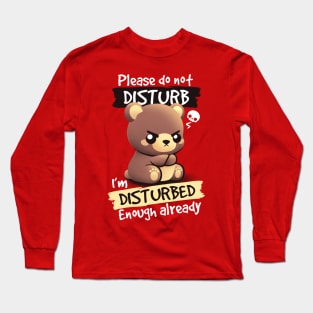 Disturbed bear Long Sleeve T-Shirt